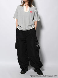 CARGO PANTS -BLACK-