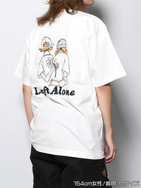 FLOWER BEHIND SS TEE -WHITE-