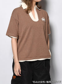BORDER SS SKIPPER SH -BROWN-