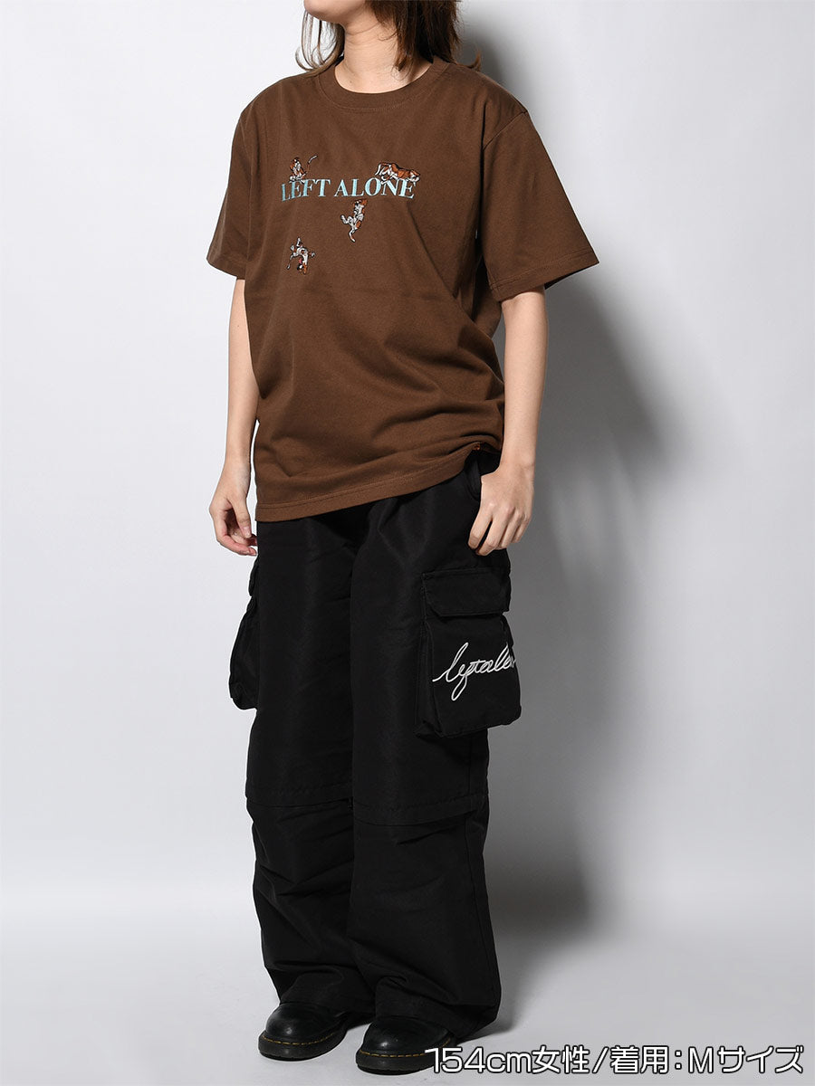 FREE DOG SS TEE -BROWN-