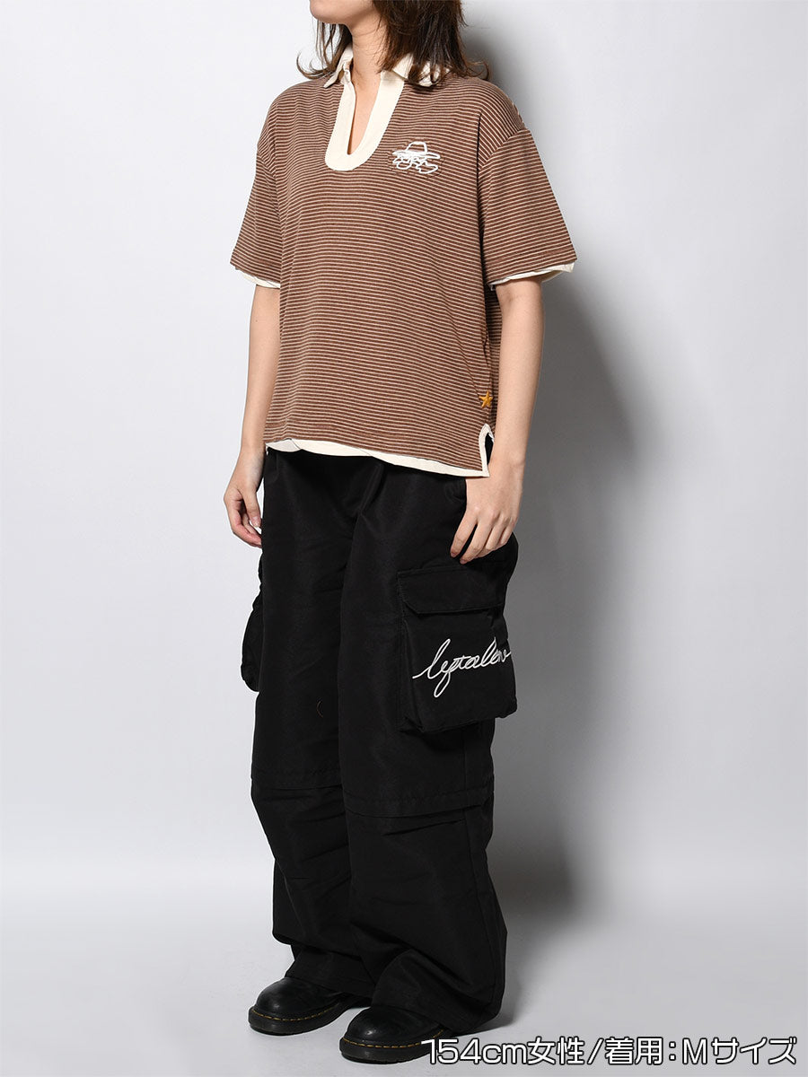 BORDER SS SKIPPER SH -BROWN-