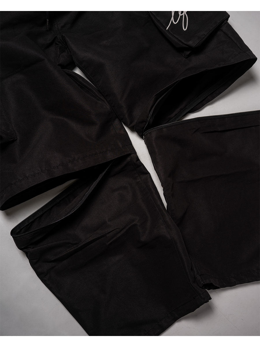 CARGO PANTS -BLACK-