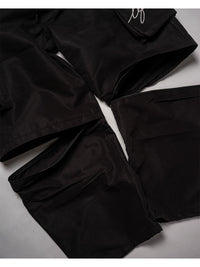 CARGO PANTS -BLACK-