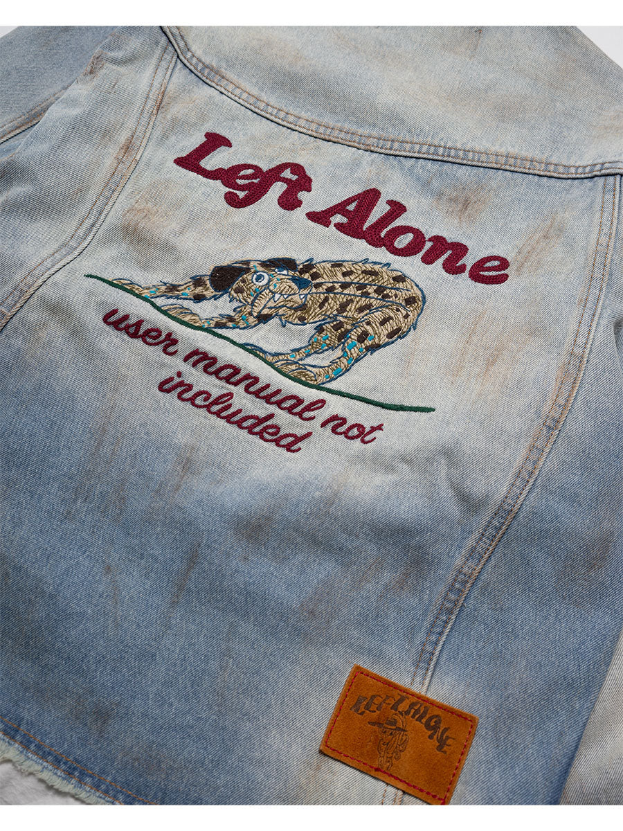 RAW WAVE DENIM JKT -L.INDIGO-