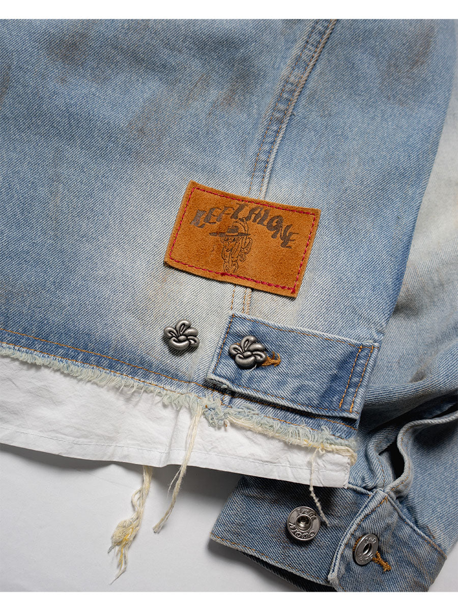 RAW WAVE DENIM JKT -L.INDIGO-