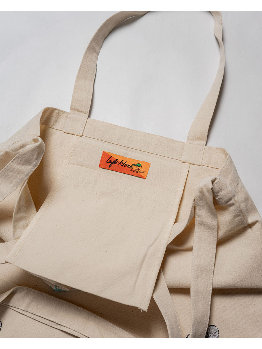 FLOWER 2WAY BAG -NATURAL-