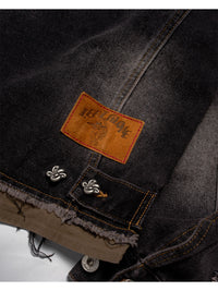 RAW WAVE DENIM JKT -BLACK-