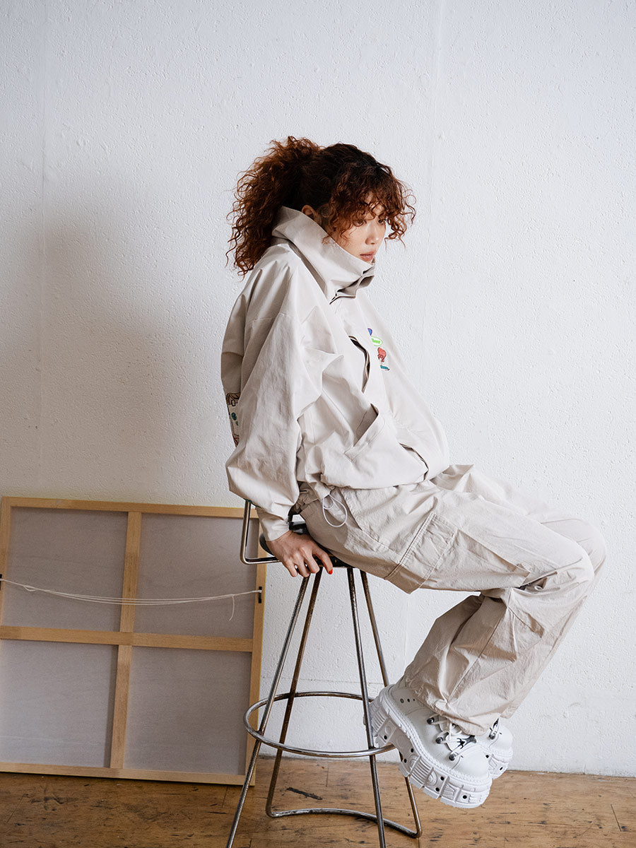 CARGO PANTS -BLACK-