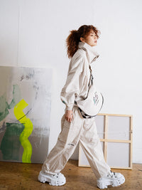 COW SHOLDER BAG -BLACK-