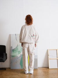 CARGO PANTS -LIGHT BEIGE-